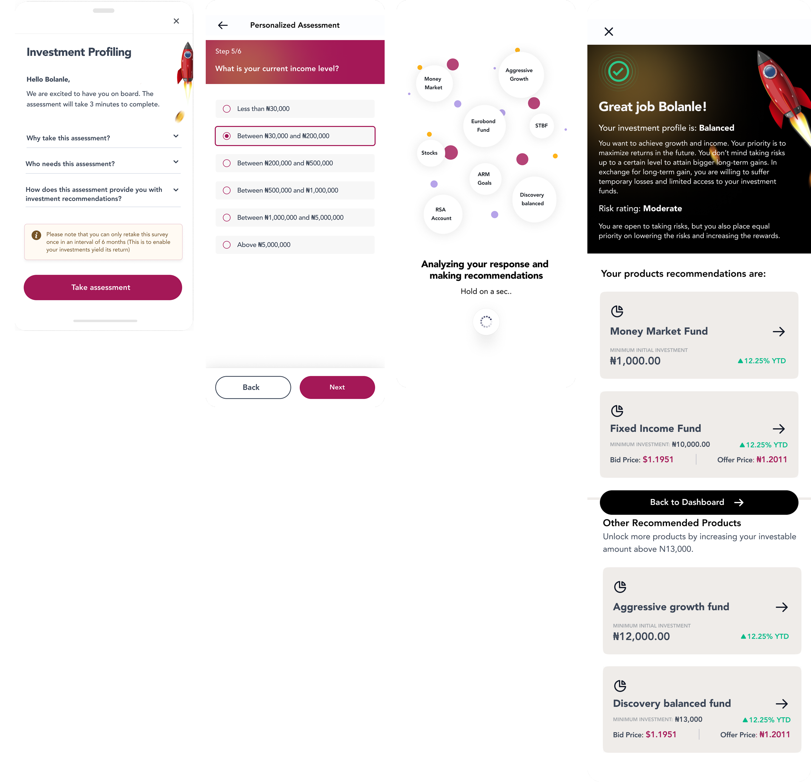 ARM ONE client profiling and investment recommendations